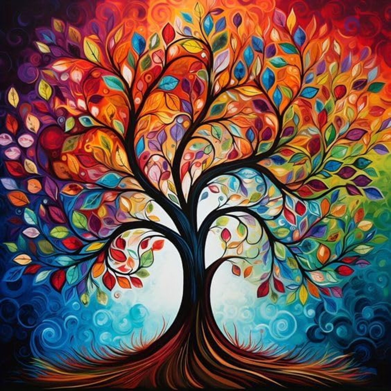 Painting Kits for Adults, 5D Wish Tree Diamond Art Kits for Beginners, DIY Full Drill Paint with Diamond, Home Wall Decor 12 x 12 Inch